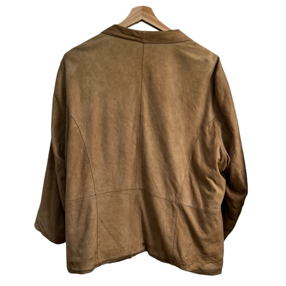 Eileen Fisher Caramel Suede Jacket Size 3X